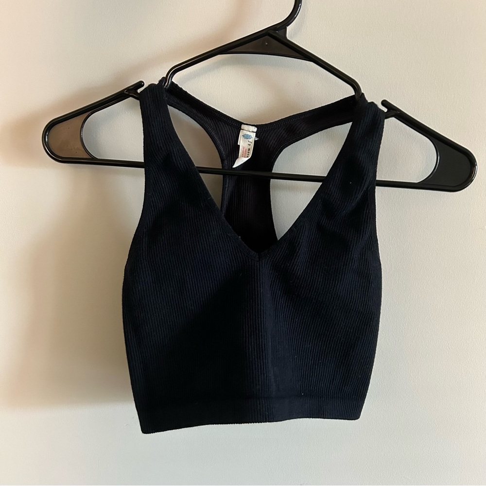 Free People Free Throw Black Top